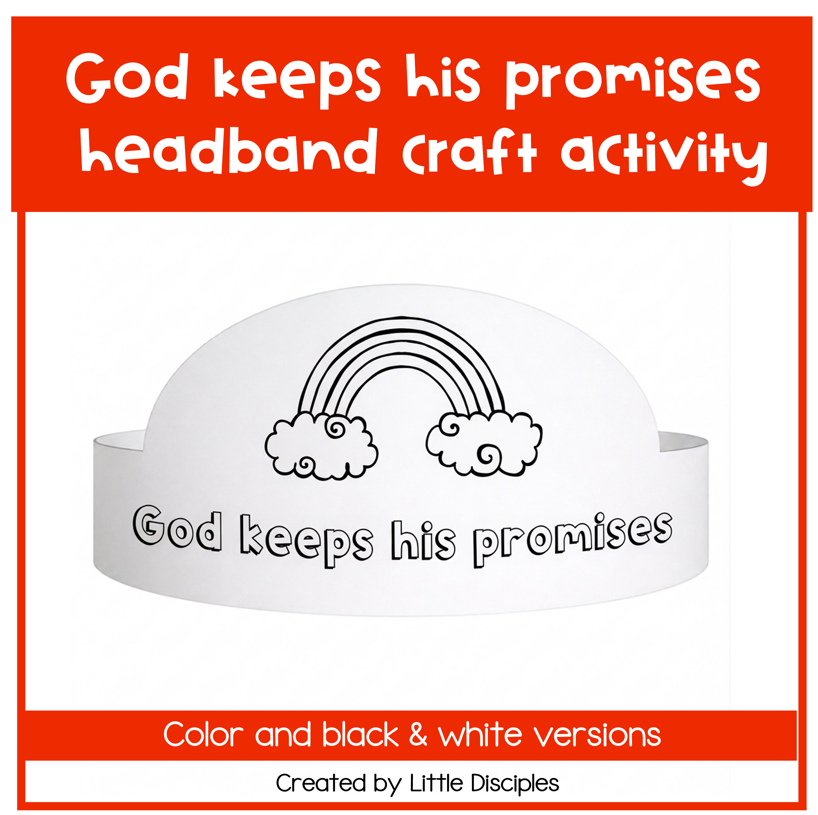 God keeps his promises craft | God promise rainbow | God's promises craft activity | Noah's ark rainbow craft activity |