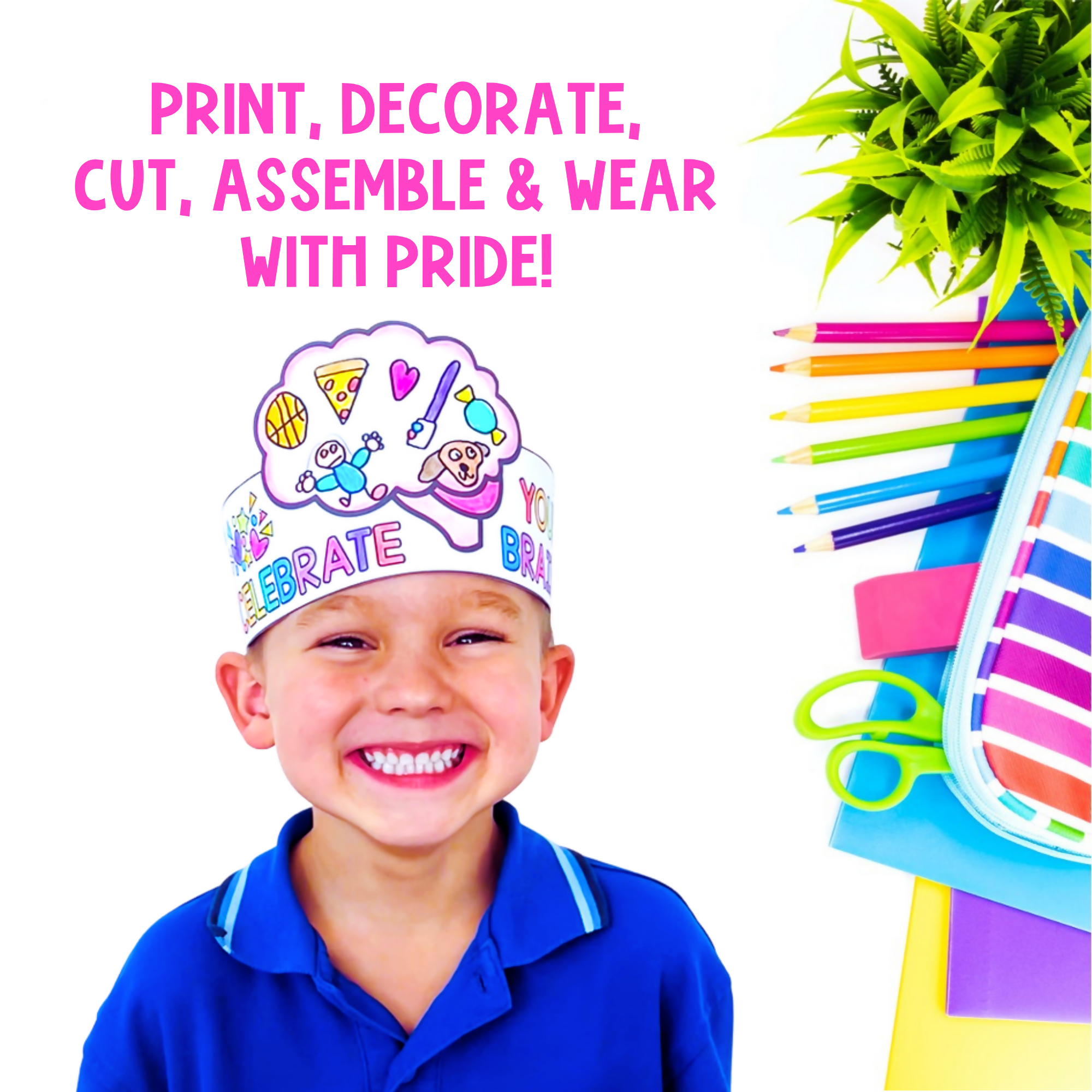 Neurodiversity Week Craft Activity | Celebrate Your Brain Crown