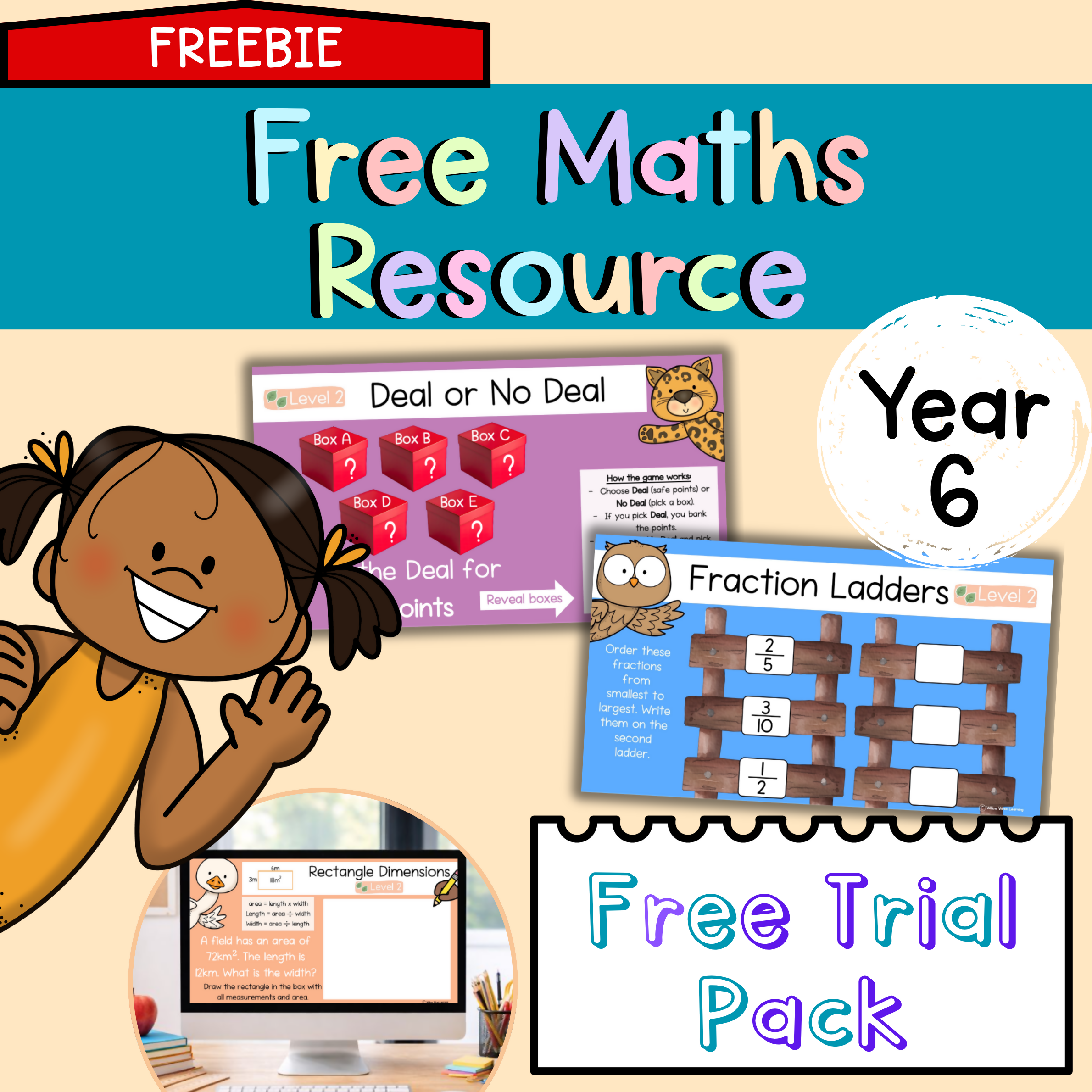 FREE TRIAL PACK I Year 6 Maths Warm Ups I Australian V9