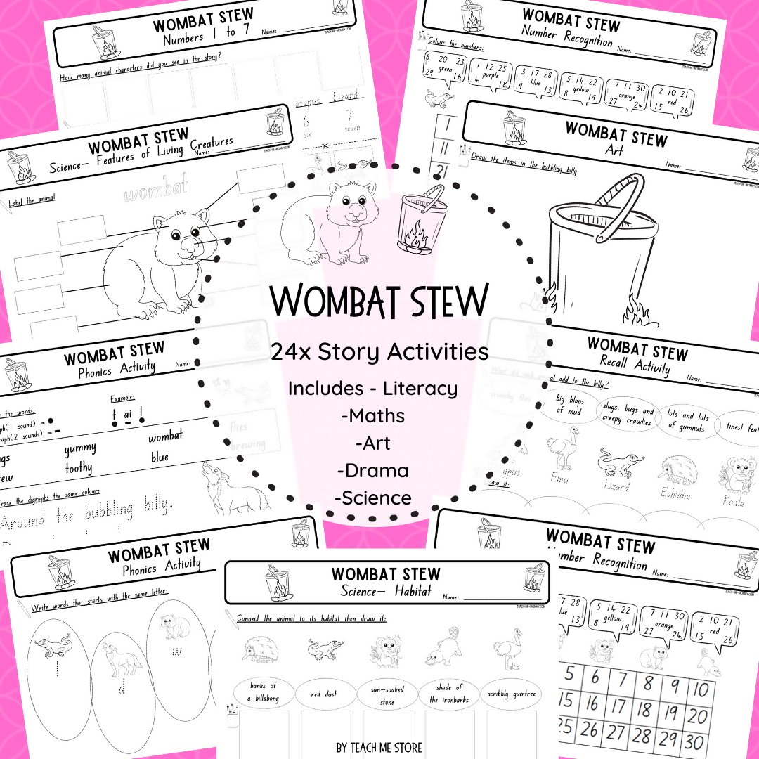 Wombat Stew Story Activities
