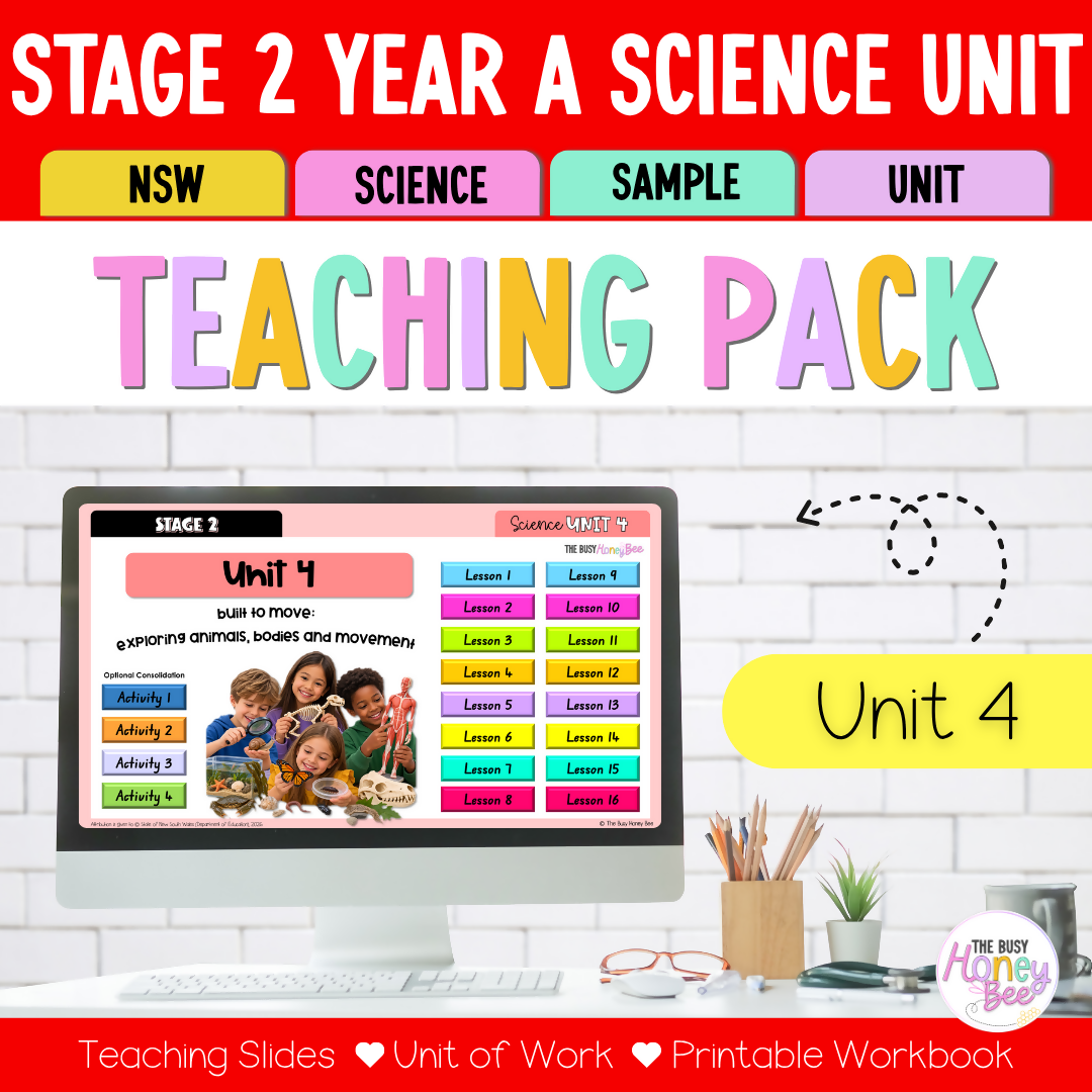 Stage 2 Year A NSW Science Sample Unit 4 Teaching Pack 2026