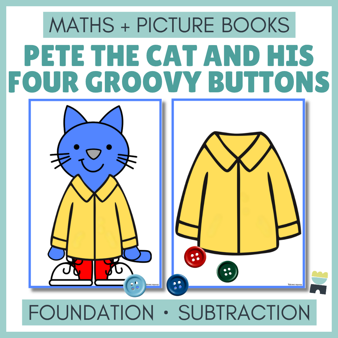 Pete the Cat Button Subtraction Mats | Australian Curriculum Foundation