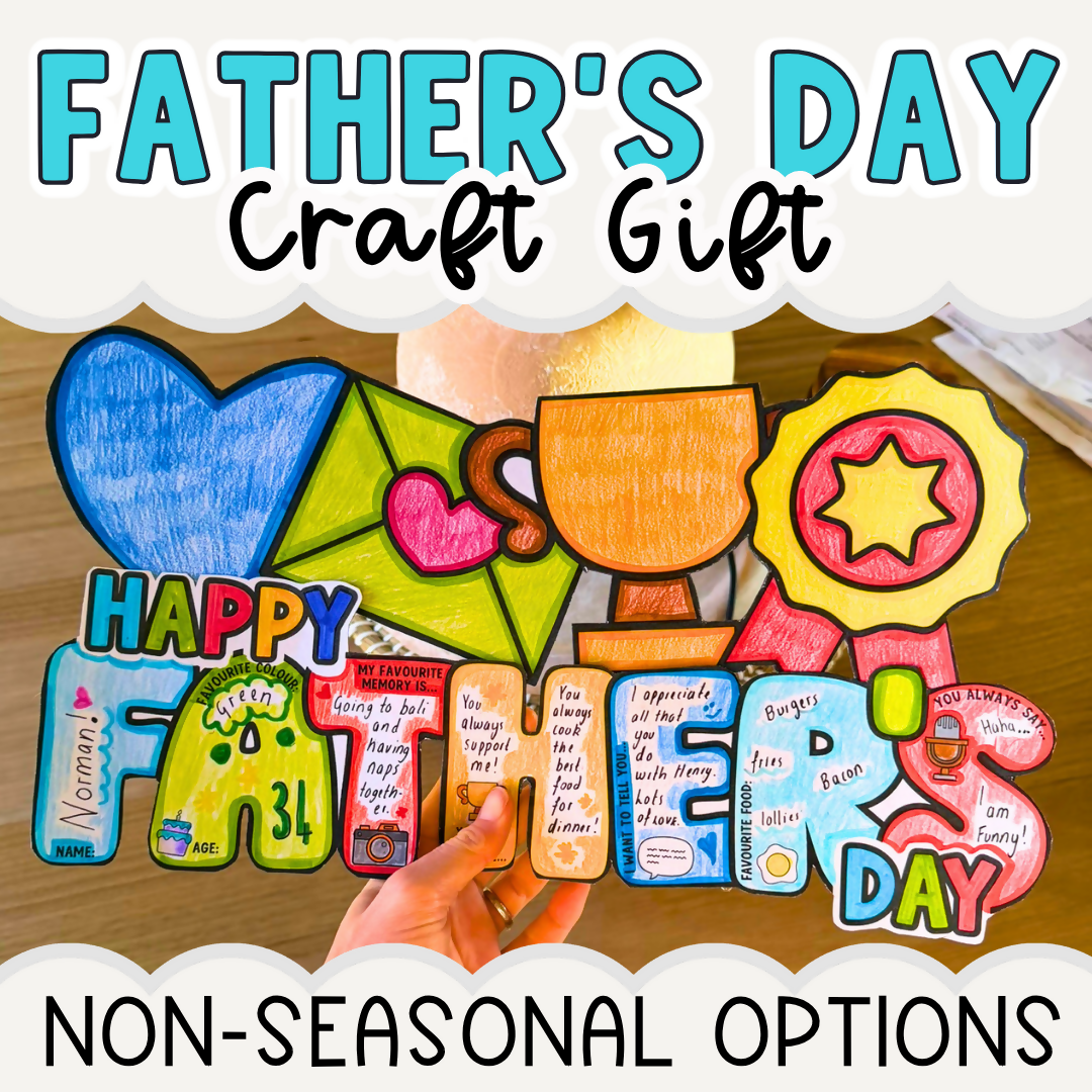 Fathers Day Craft Gift I Pop & Grandad Questionnaire Writing Prompt Activity