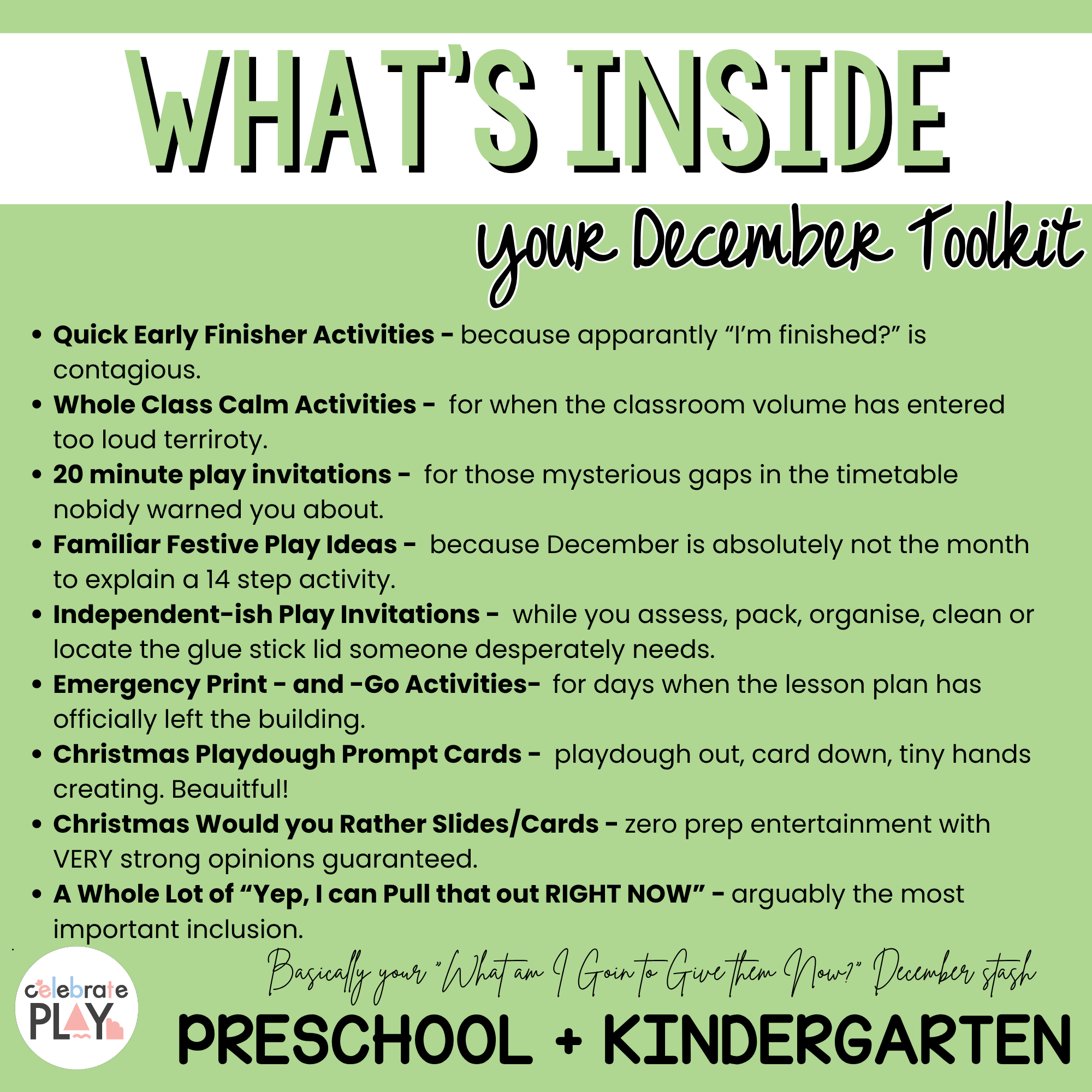CHRISTMAS CLASSROOM ACTIVITIES || LOW-PREP EARLY FINISHER, PLAY & DECEMBER ACTIVITIES || EARLY YEARS
