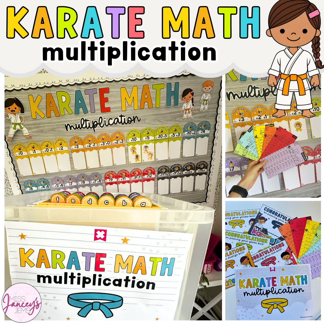 Multiplication Facts Fluency Practice | Multiplication Fluency Facts Game | Karate Math