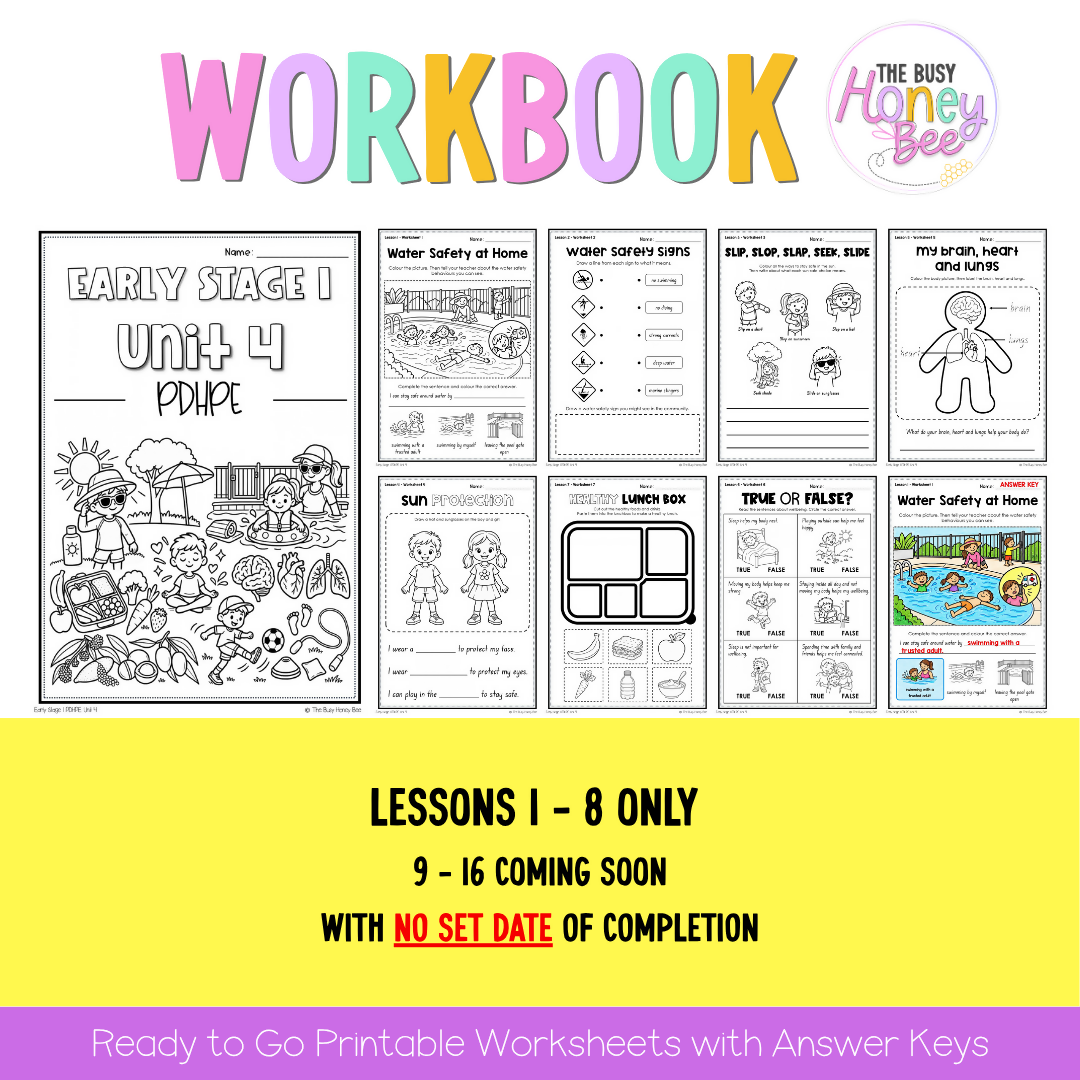 Early Stage 1 NSW PDHPE Sample Unit 4 Teaching Pack