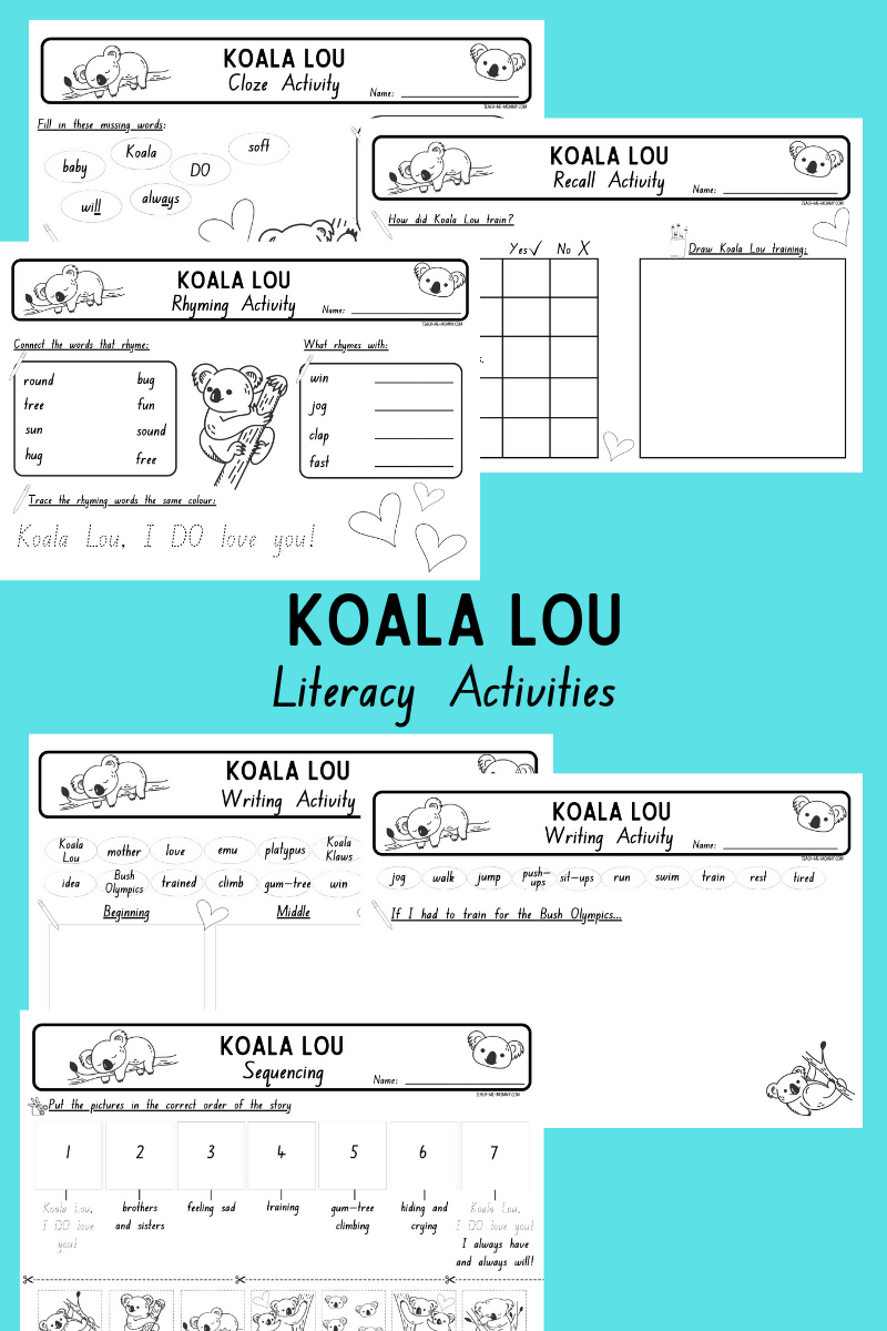 Koala Lou Story Activities