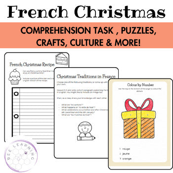 French Christmas Activities | Beginner French Christmas Unit | Noël en France
