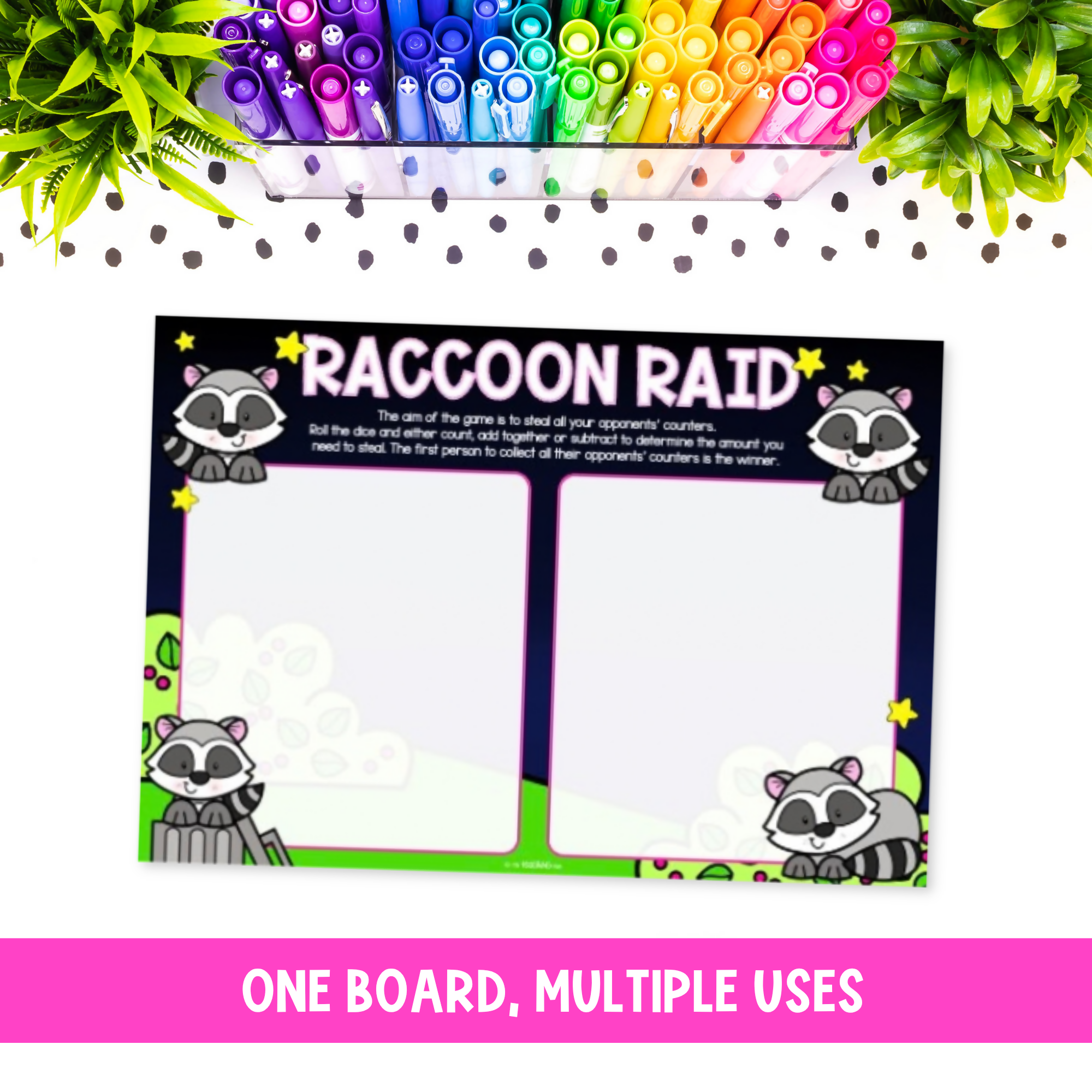 FREE Raccoon Raid | Counting, Subitising, Addition & Subtraction Practise