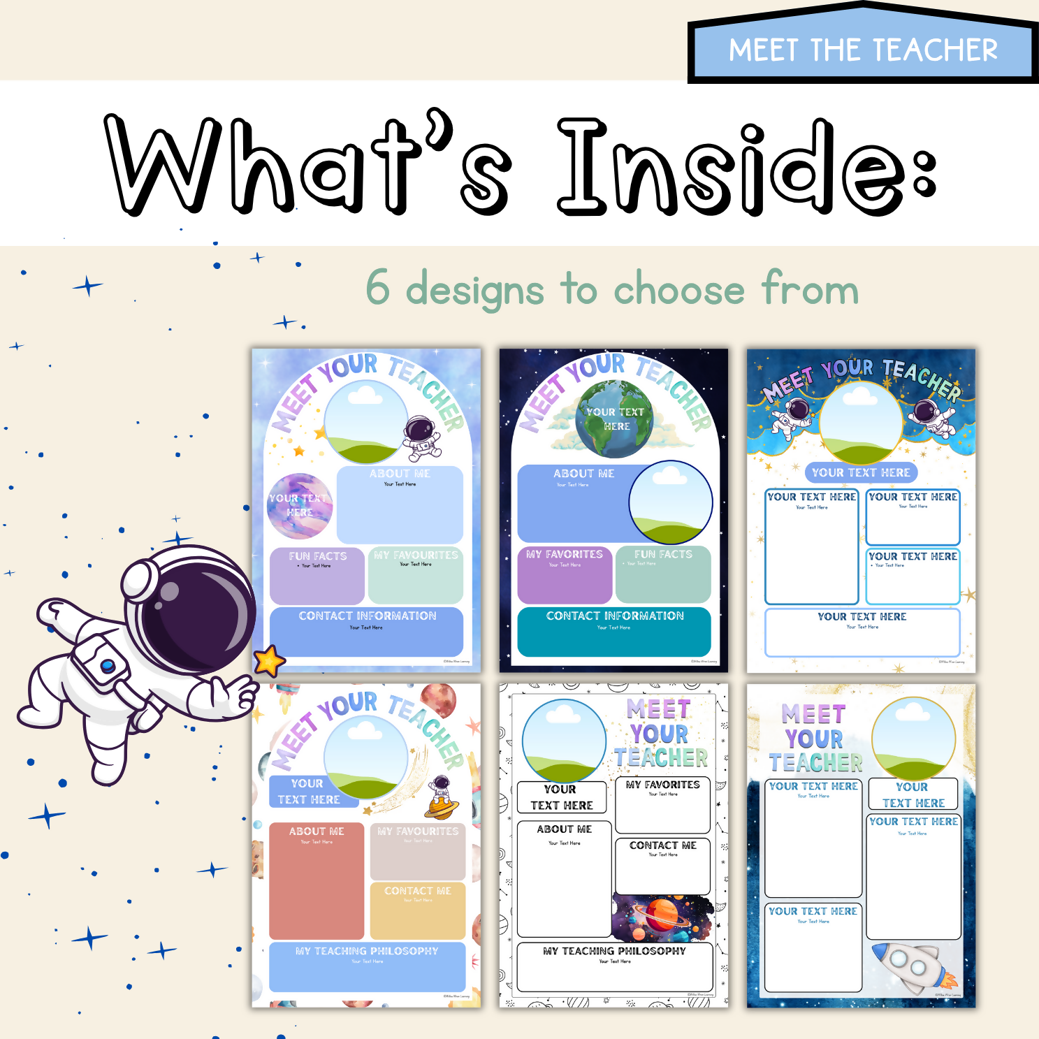 Galaxy Dreams Back to School Bundle I Space Pack Decor