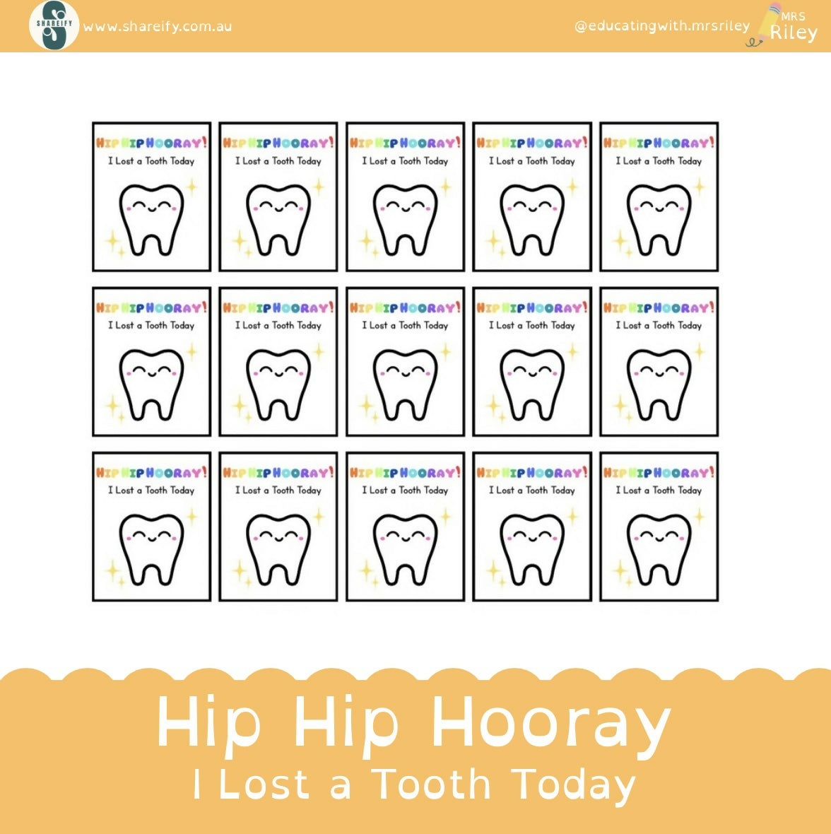 Hip Hip Hooray, I lost a tooth today