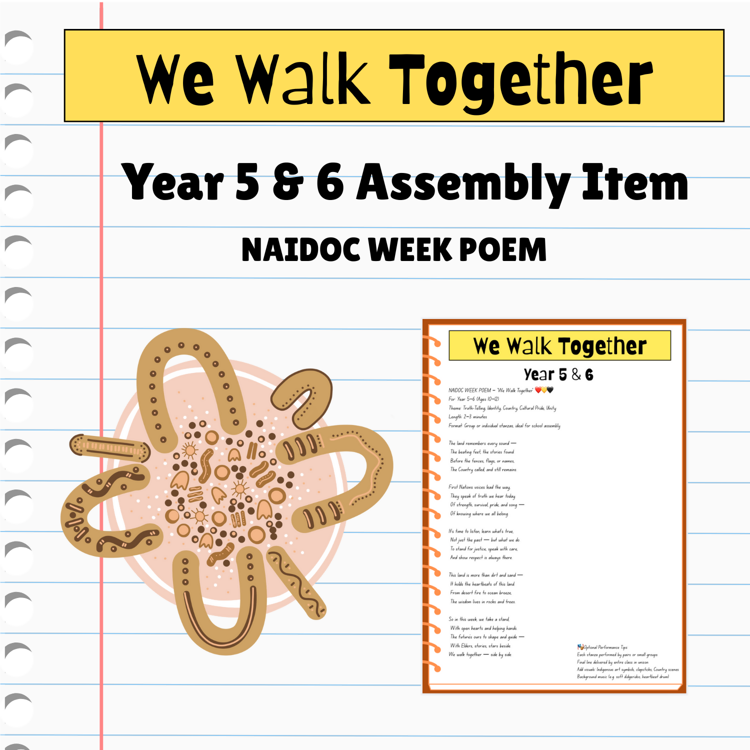 We Walk Together | NAIDOC Week Poem for Year 5 & 6 | Assembly Item