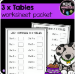 3 Times Tables Worksheets | Year 2 Year 3 | Multiplication Fluency | Australian Curriculum