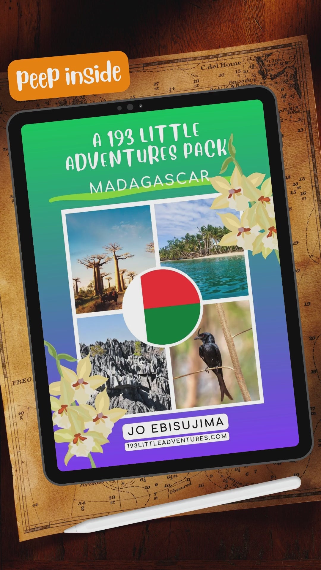 MADAGASCAR- 193 Little Adventures Pack - Printable culture & Geography packs for kids aged 4-10
