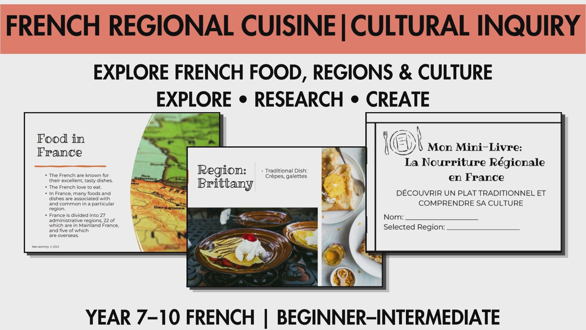 French Food & Regional Cuisine | Cultural Inquiry Project Years 7–10