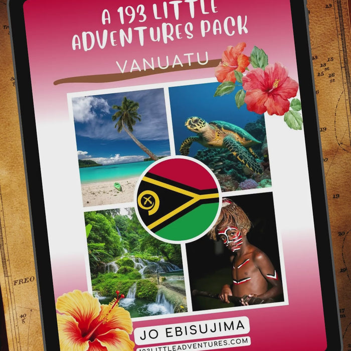 flip through video Vanuatu geography and culture pack