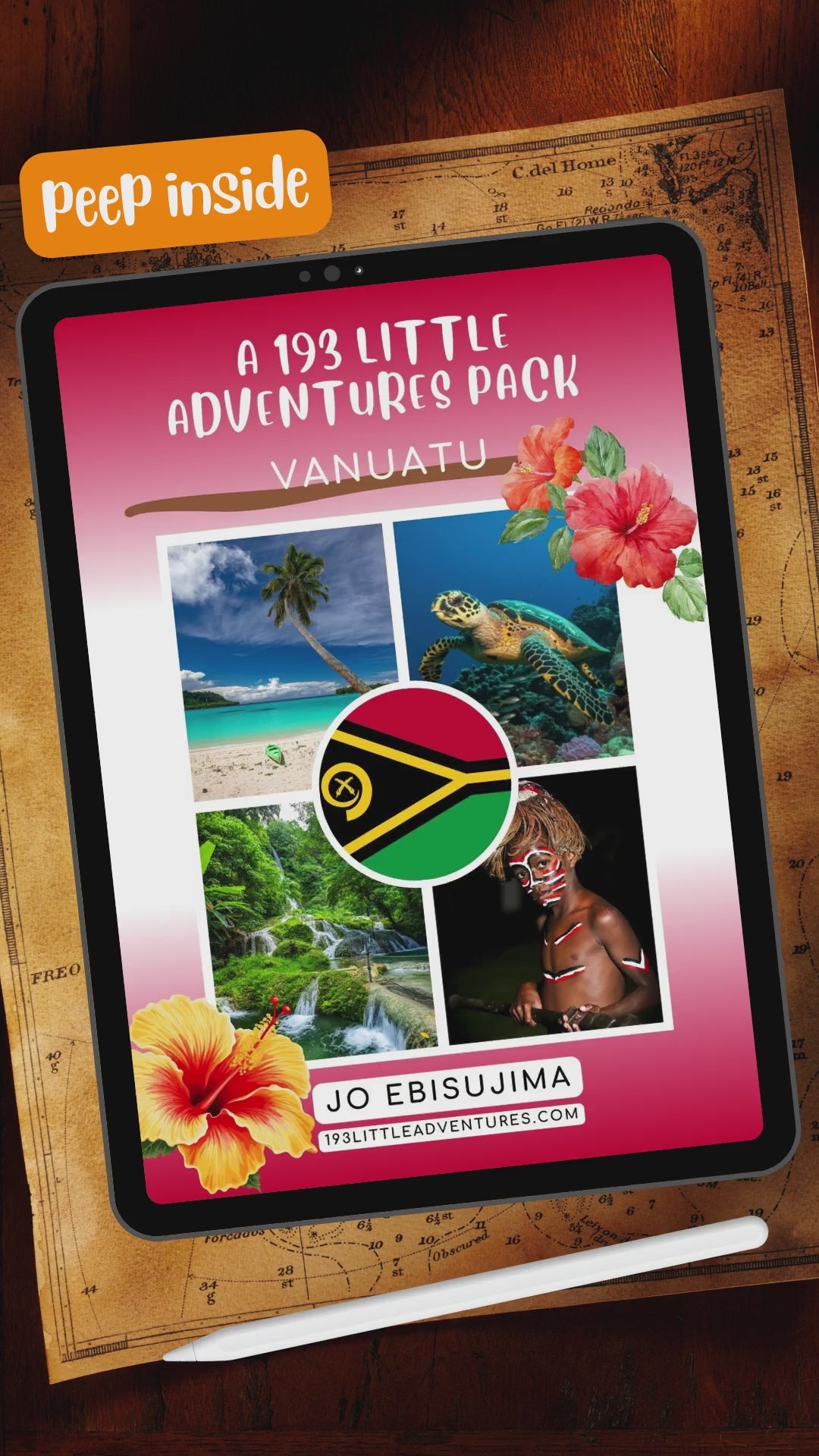 flip through video Vanuatu geography and culture pack