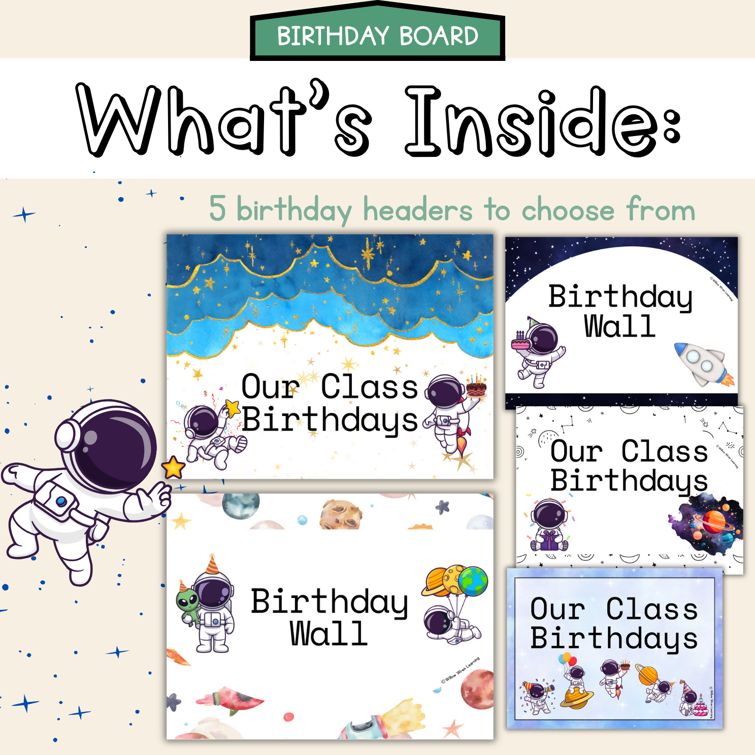 Galaxy Dreams Back to School Bundle I Space Pack Decor