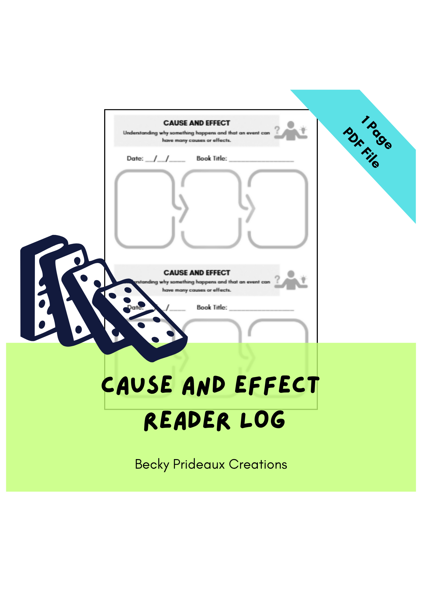 Cause and Effect Reading Log (1 Page)