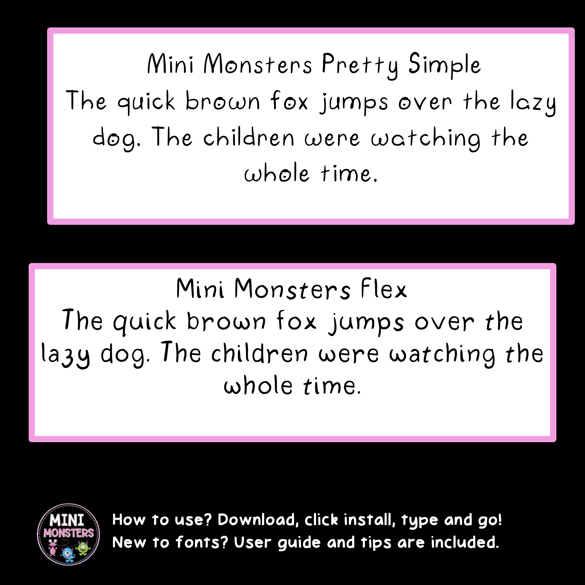 Pretty Classroom Fonts | The Pretty Collection | 4 Original Hand-Made Elegant Fonts | OTF + TTF Commercial Use