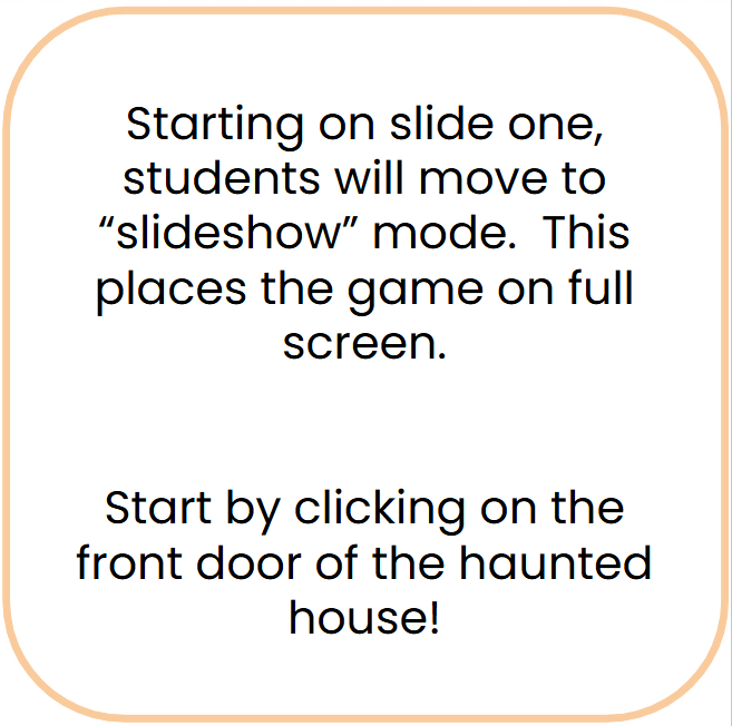 Algebraic Equations Haunted House Escape Room - Google Slides & Power Point