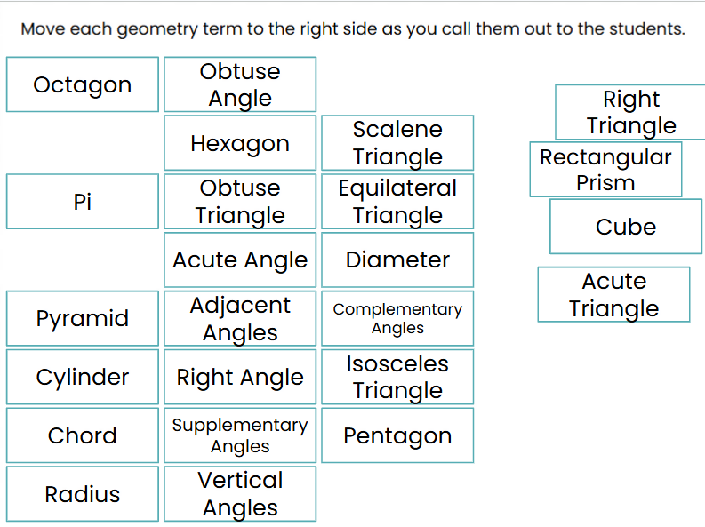 Easter-Themed Geometry Bingo - Digital and Printable