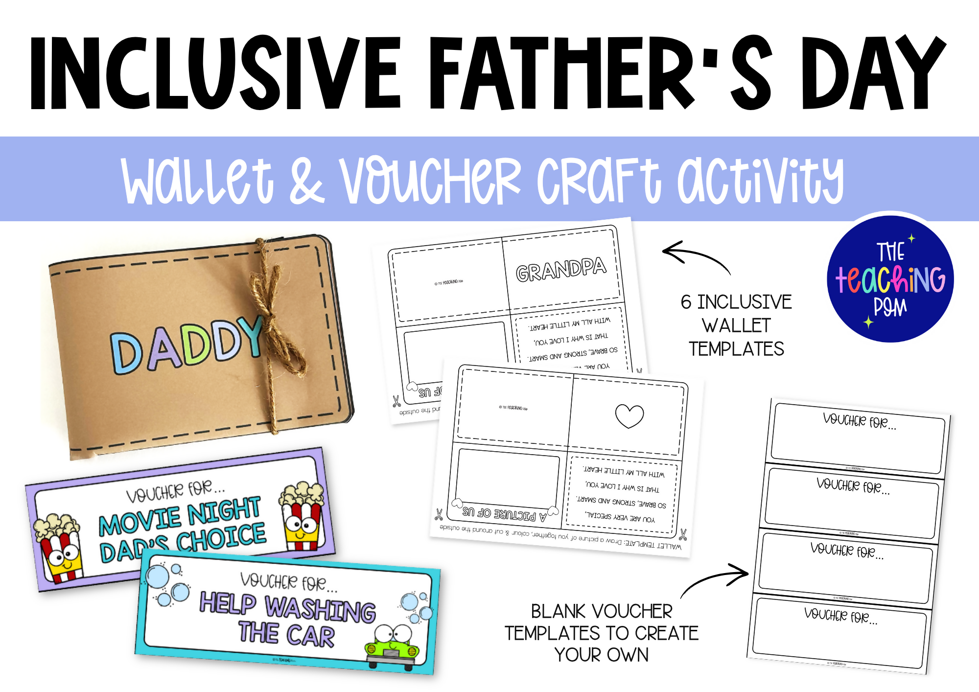 Inclusive Father's Day Wallet & Vouchers Craft Activity