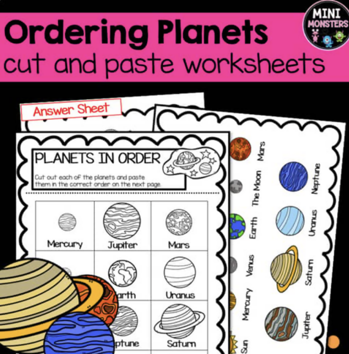 Ordering Planets Worksheets | Year 5 Science | Australian Curriculum