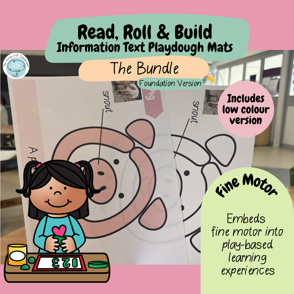 Information Playdough Mats BUNDLE | Kindergarten Foundation | Farm & Zoo Animals