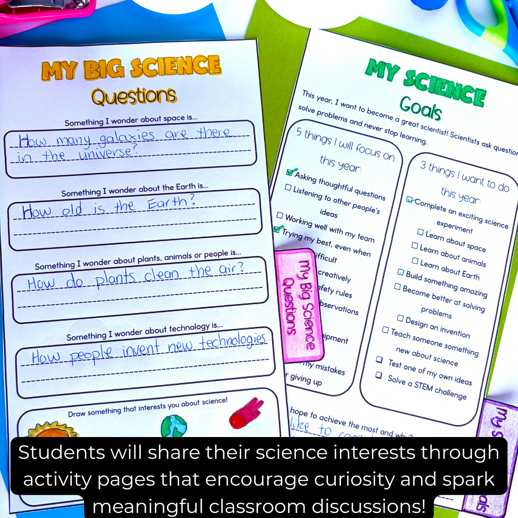 All About Me Science Flip Book | Back to School Science | First Week of School