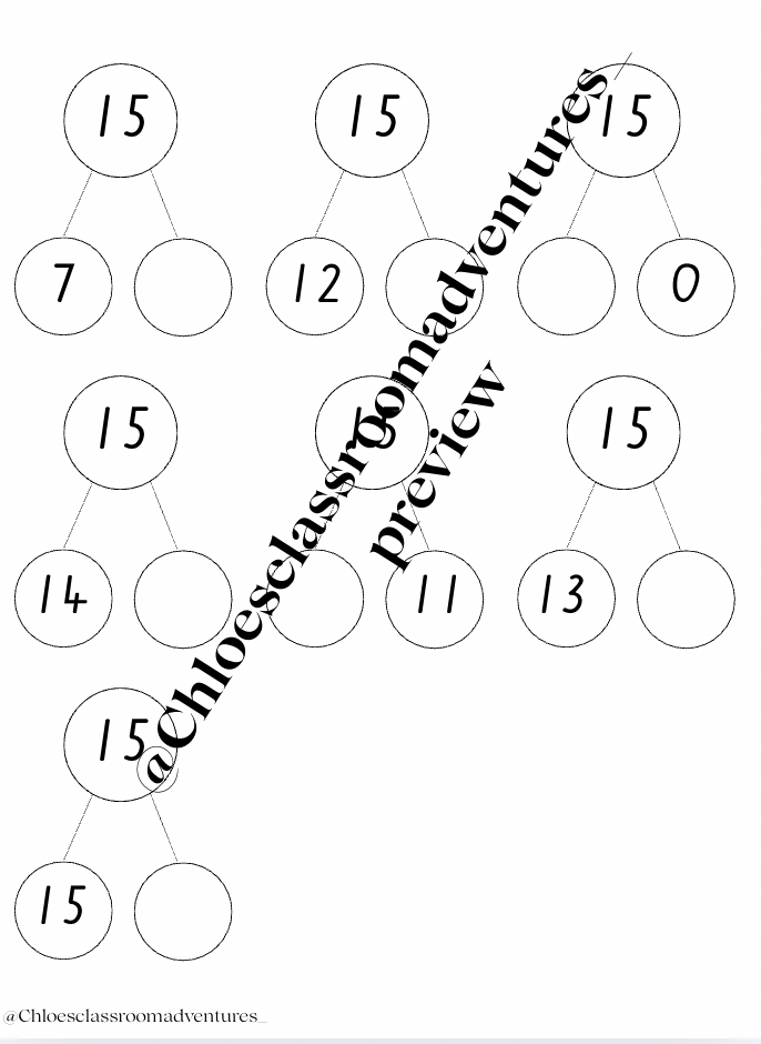 Number Bonds| Making 10 / Making 20| Part-part-whole | Maths Worksheets | Canva | Editable |Maths Curriculum Aligned | K-2