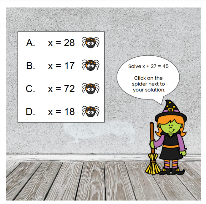 Algebraic Equations Haunted House Escape Room - Google Slides & Power Point
