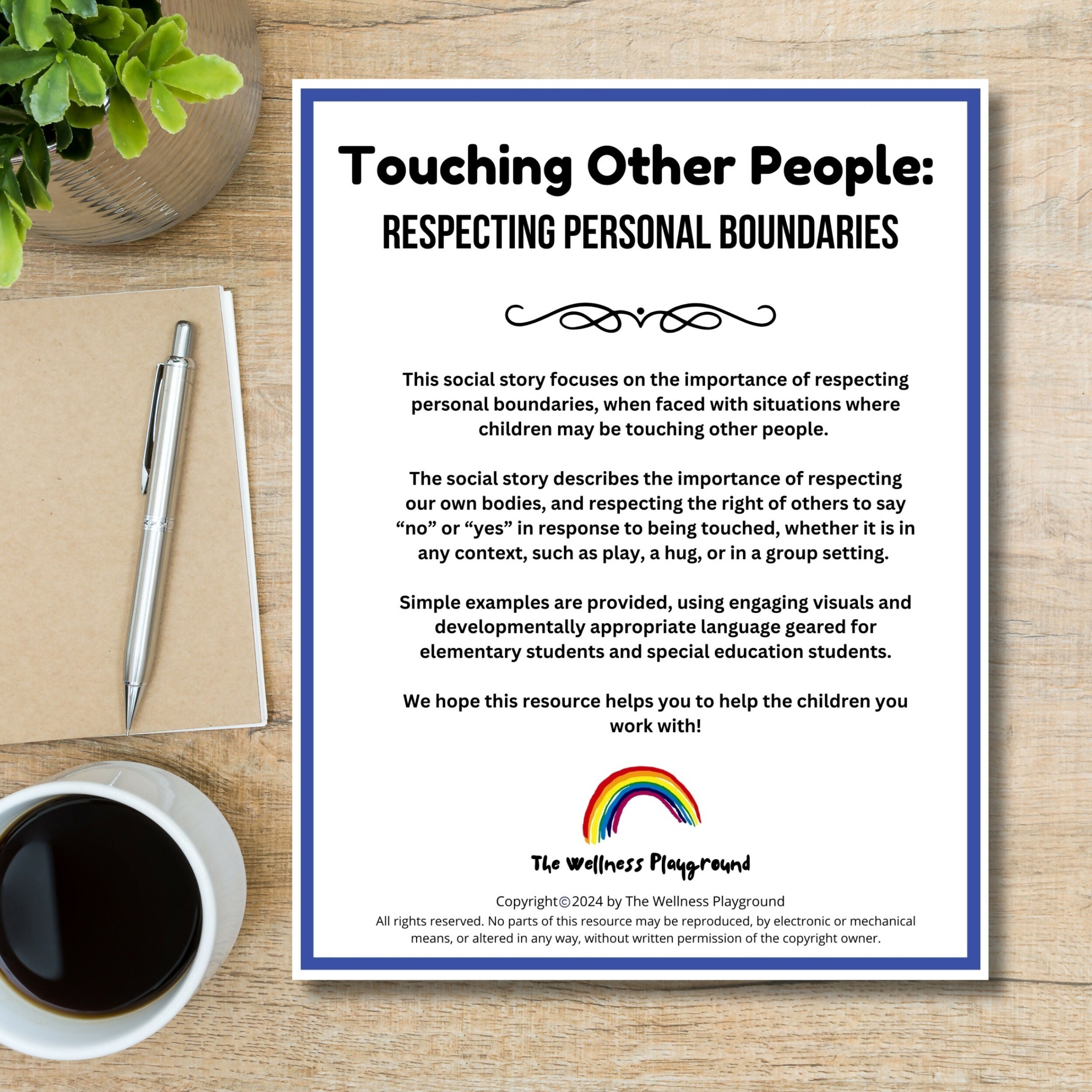 Social Story About Touching Other People | Respecting Personal Boundaries