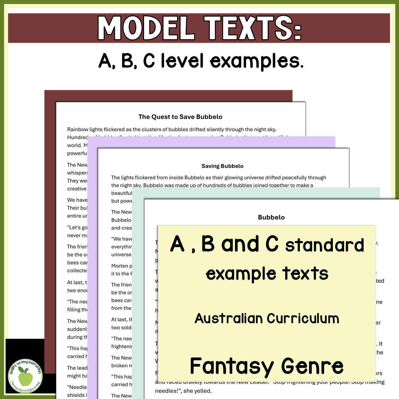 Year 5 Bump it Up Narrative Writing | Fantasy