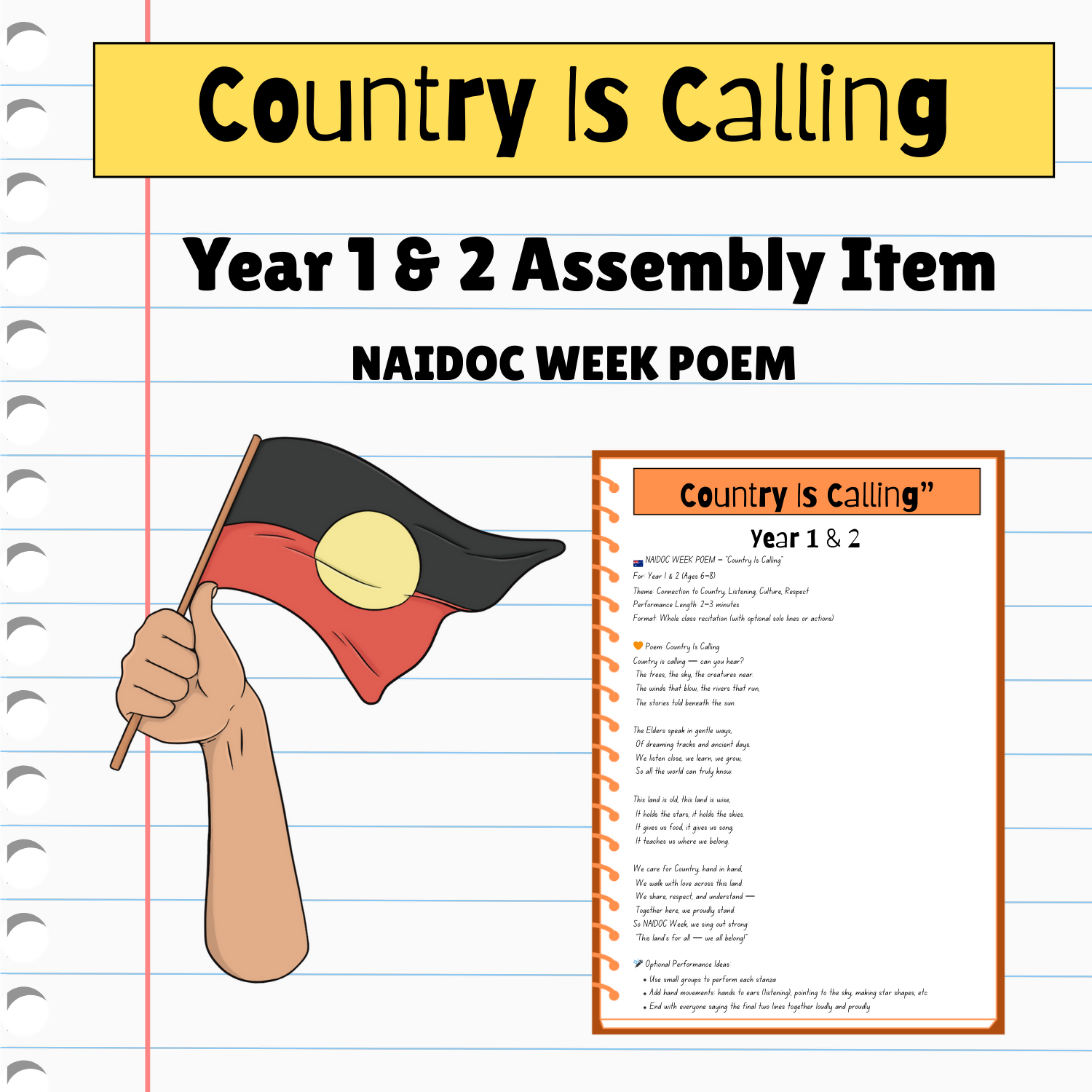 Country Is Calling | NAIDOC Week Poem for Year 1 & 2 | Assembly Item