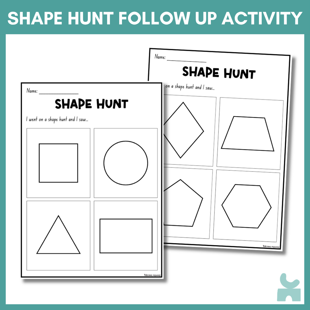 2D Shape Hunt Follow Up Activity | Foundation | Kindergarten | Grade 1
