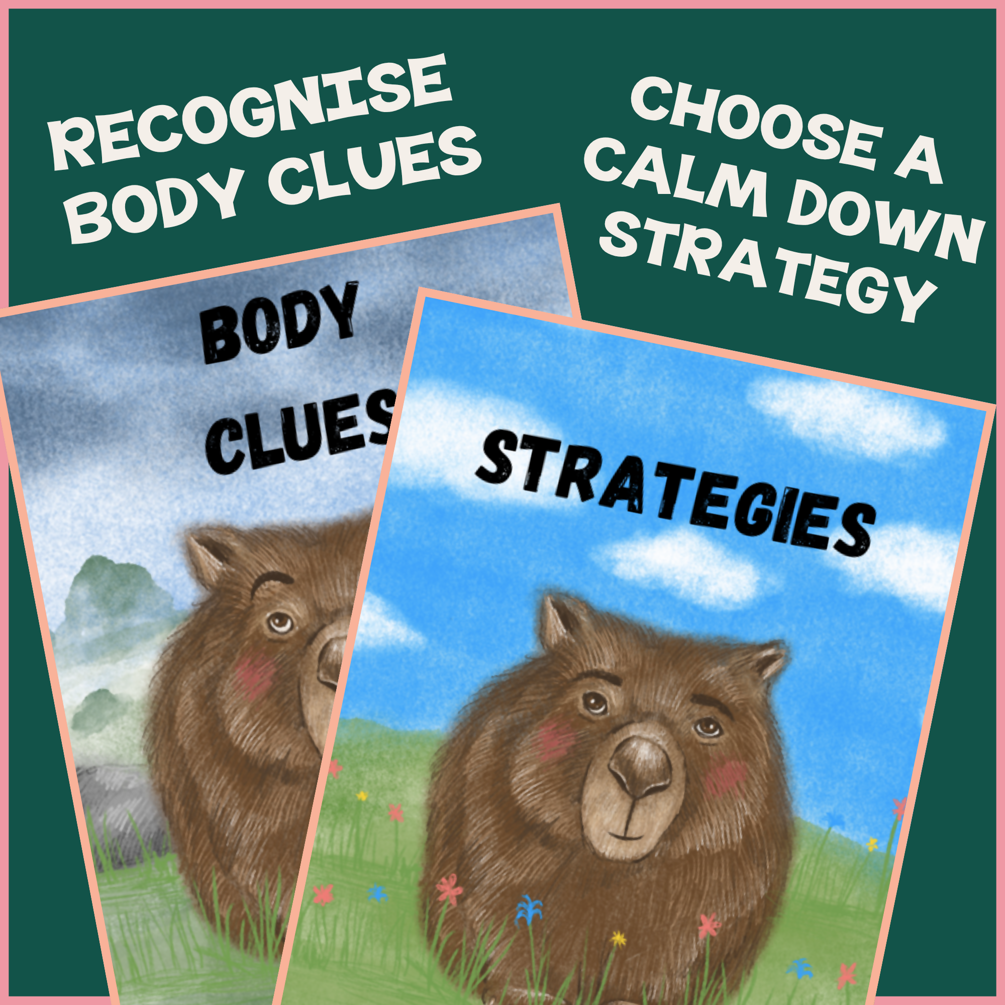 Wally Wombat Self-Regulation Unit for Years 1–3: Two Picture Books, Six Lesson Plans, Student Workbook and 22 Posters