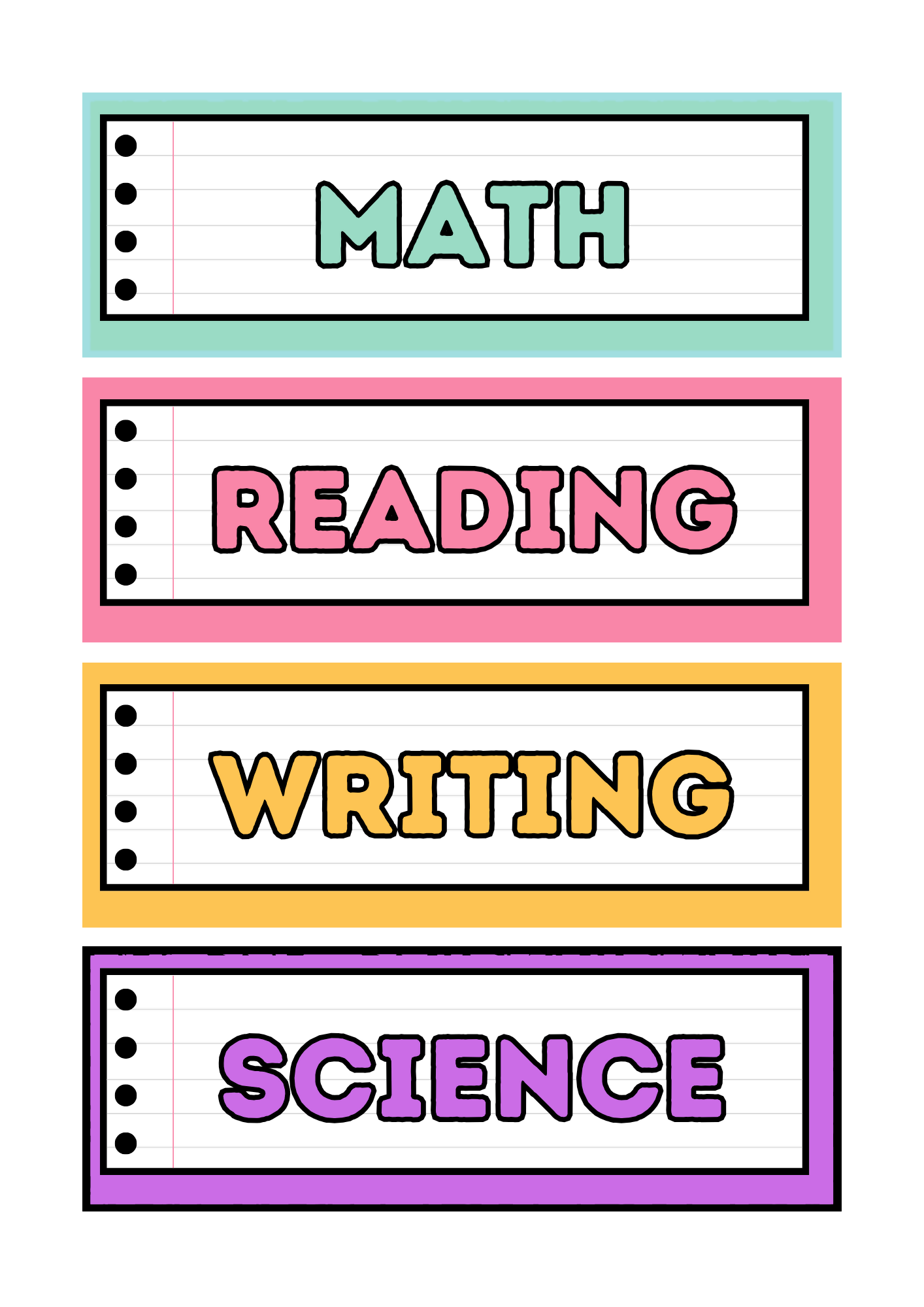Pastel Daily Schedule Cards – Editable Classroom Display
