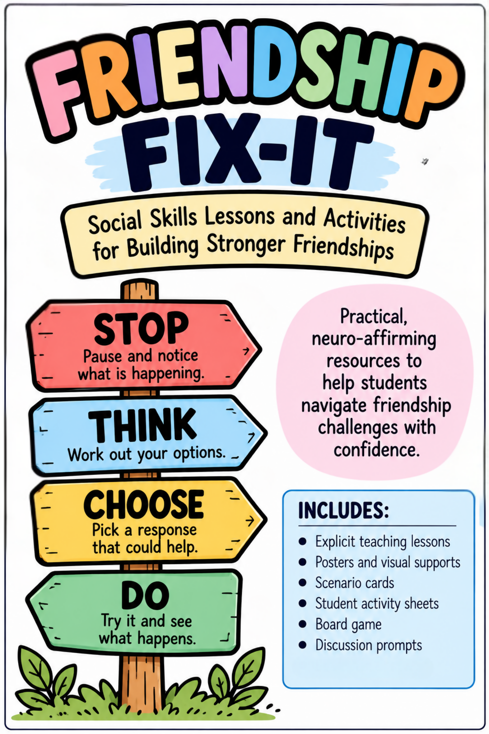 Friendship Fix-It | Social Skills Lessons & Activities for Primary Students