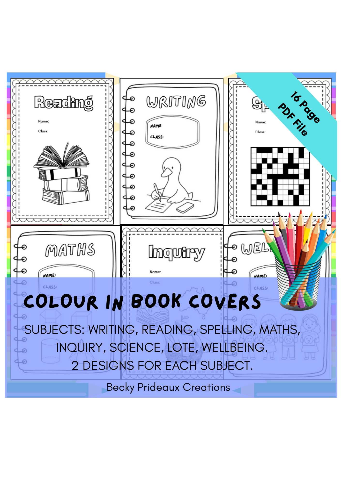 Colour In Book Covers