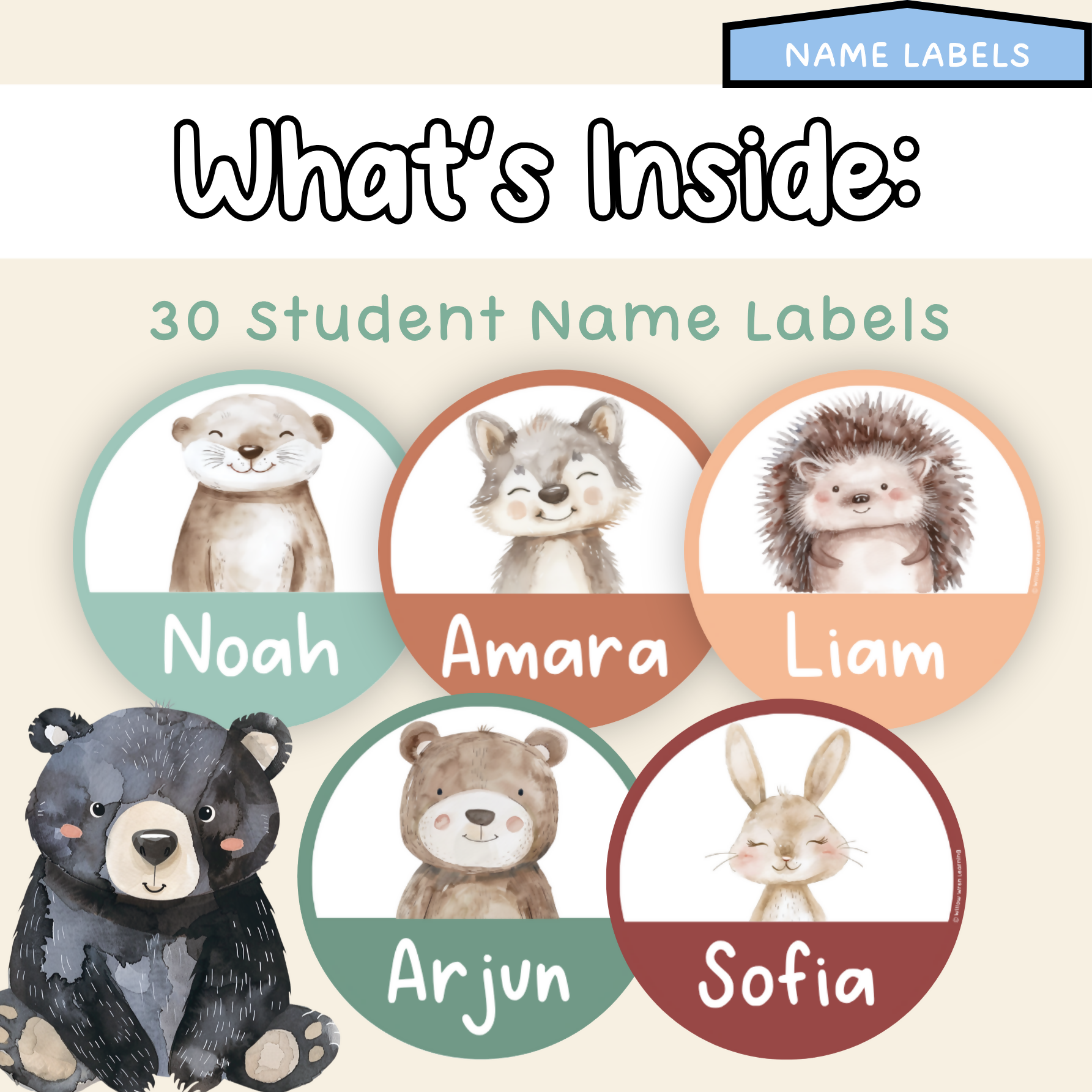 Forest Friends Door Display | Woodland Classroom Decor | Classroom Door Decor