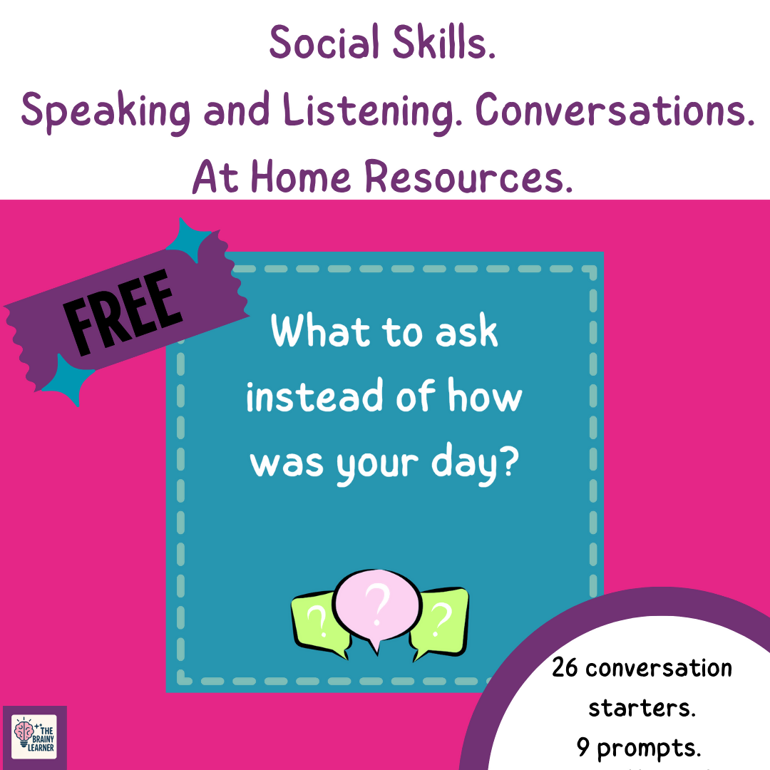 Conversation cards- What to ask instead of how was your day?