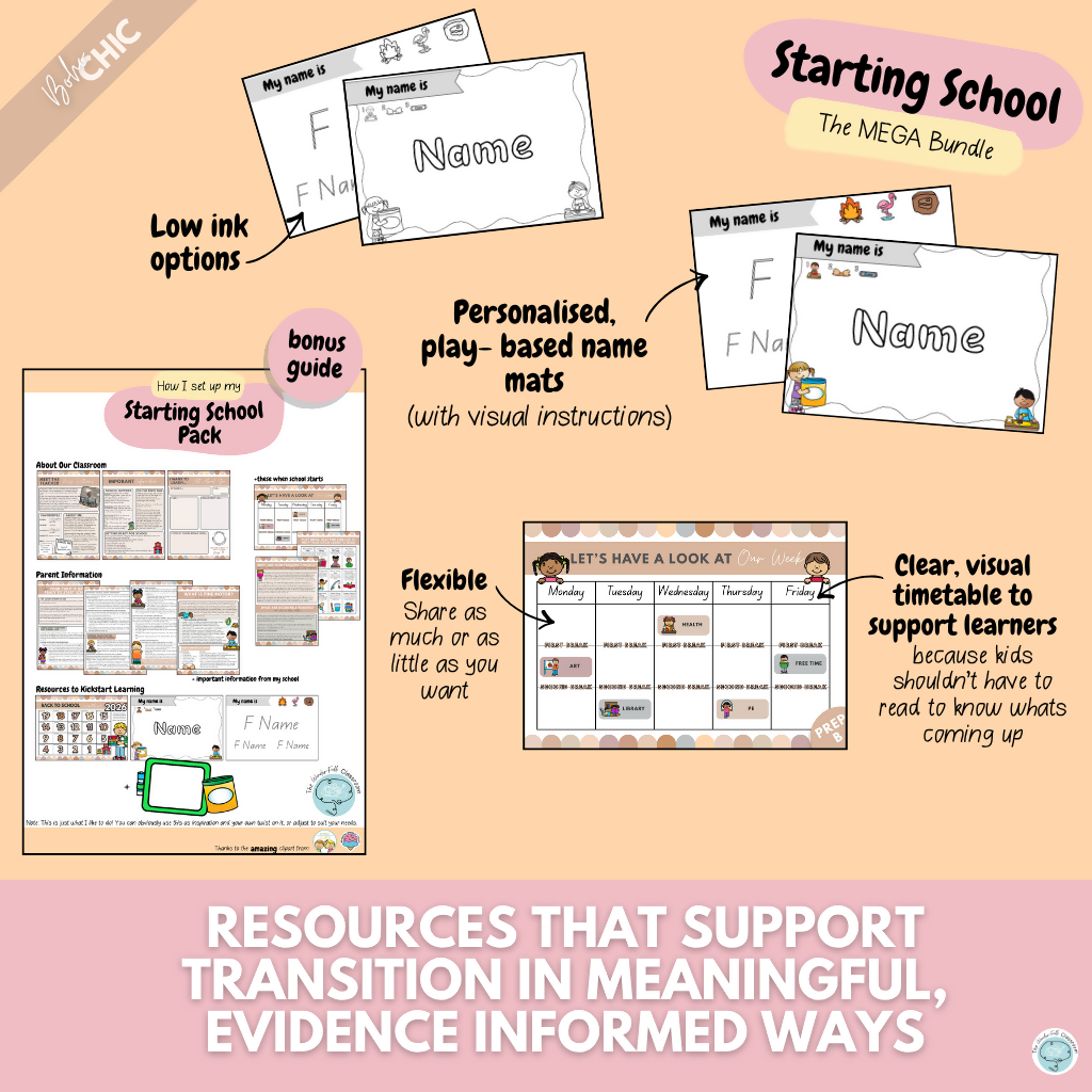 Multiple Colour Themes | The MEGA Starting School Bundle