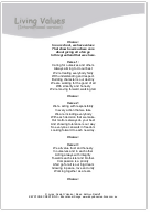 'LIVING VALUES' (Grades K-12) ~ Curriculum Song & Lesson Materials I Values I Ethics I