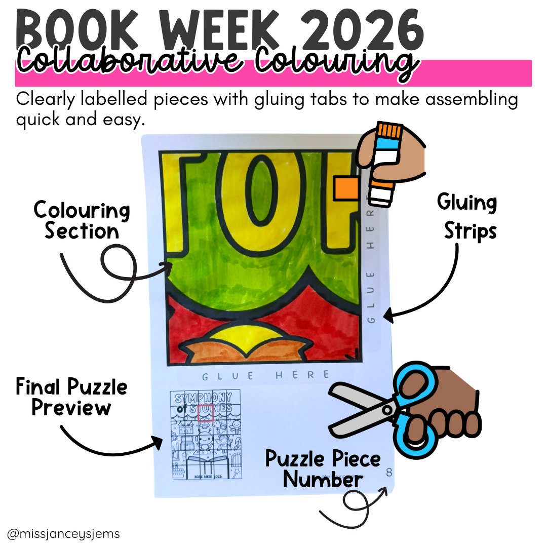 Book Week 2026 'Symphony of Stories' I Whole Class Collaborative Poster CBCA