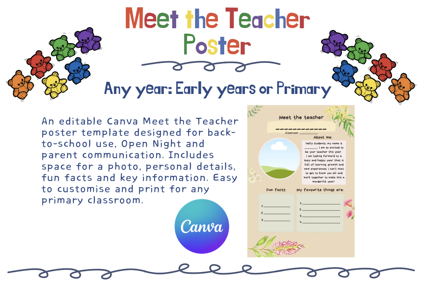 Meet the Teacher Poster