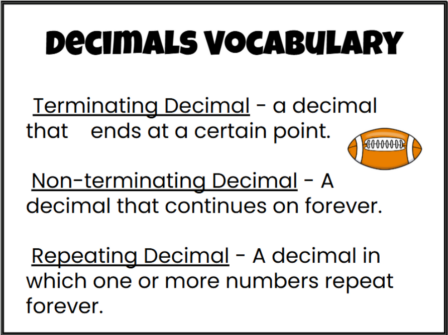 Football-Themed Fractions to Decimals Conversion Lesson/Activity - Google Slides and Power Point