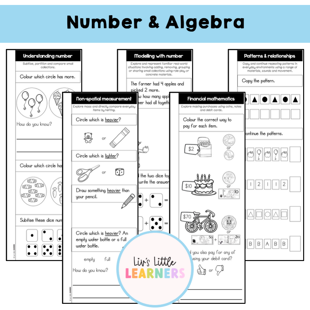 WA Pre-Primary Maths Assessment Booklet | Foundation | V9 WA Curriculum Aligned