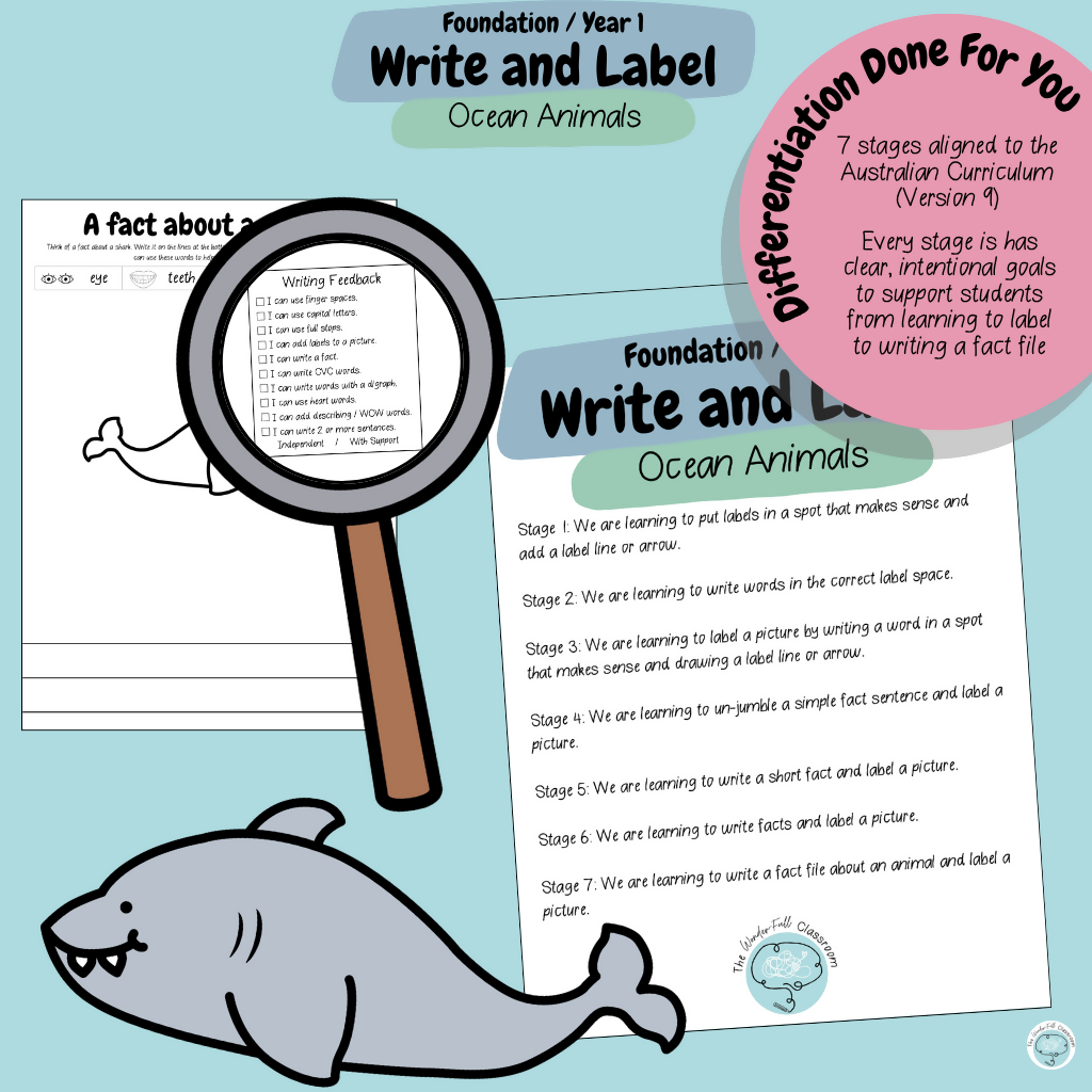 The MEGA Foundation & Year 1 Differentiated Label and Write Bundle