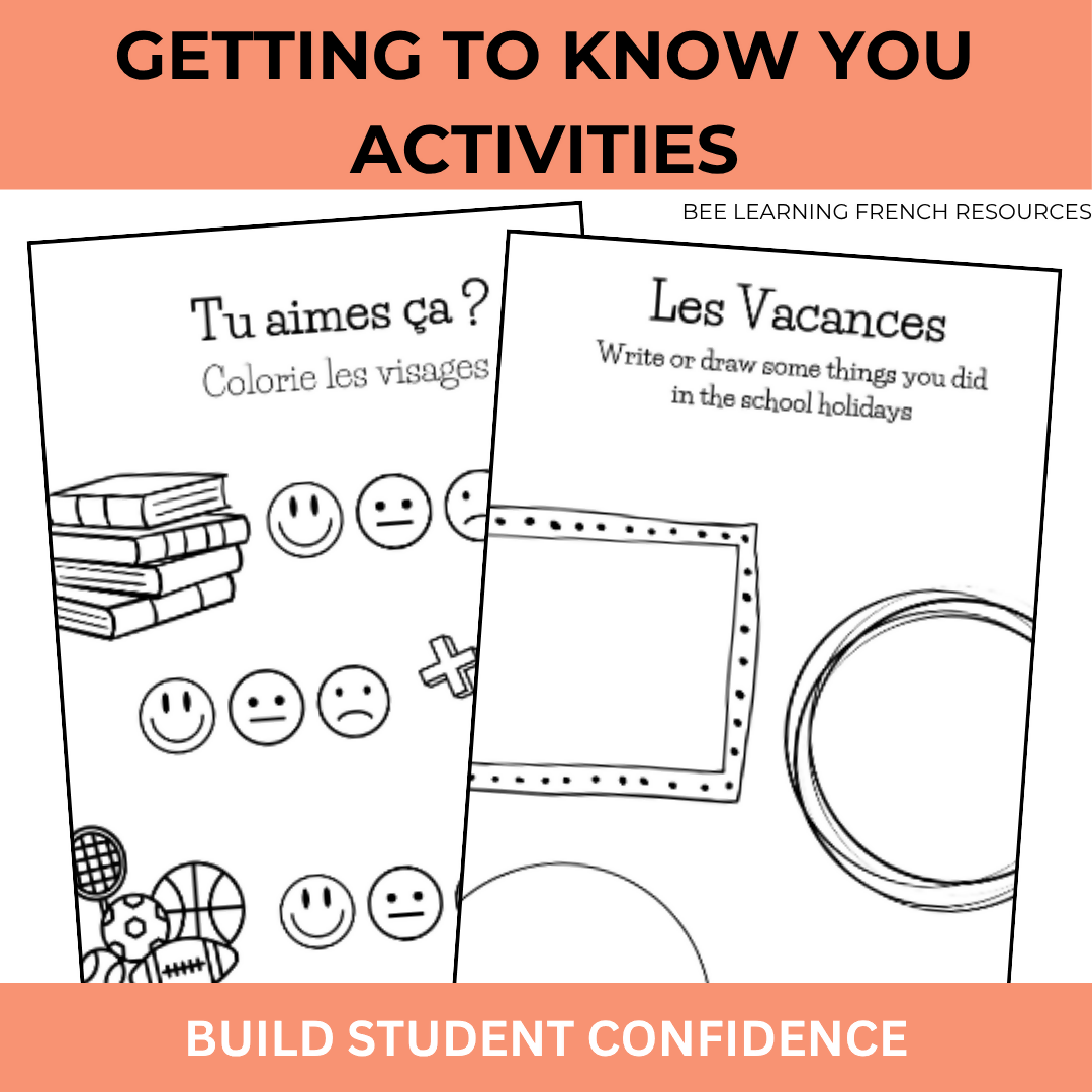 French Back to School Speaking Activities | La Rentrée | Year 7–8